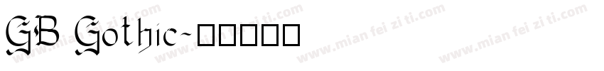 GB Gothic字体转换